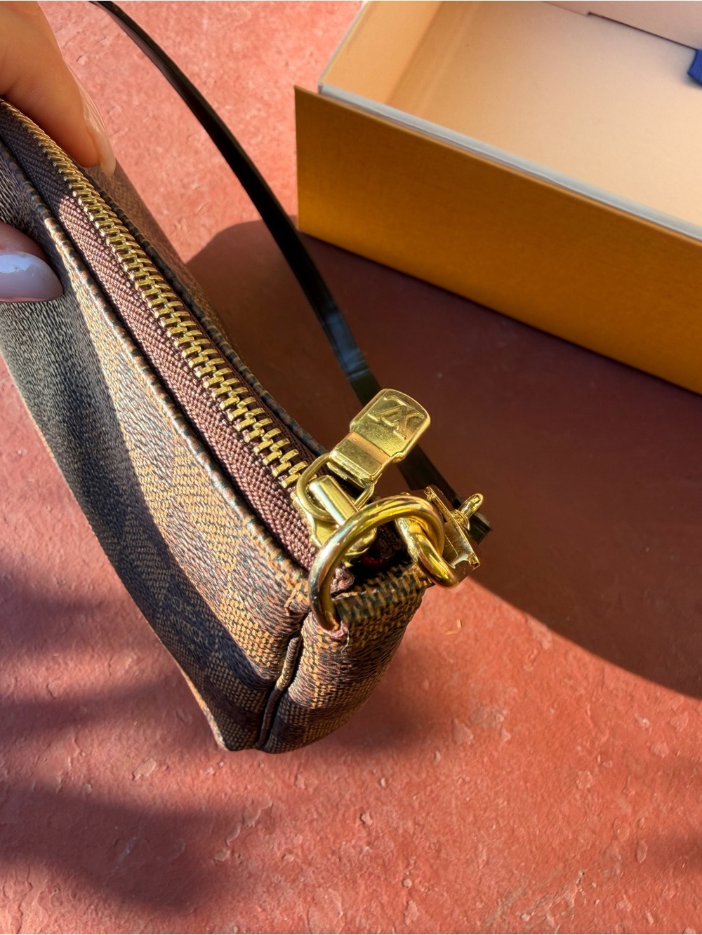 Louis Vuitton Brown Damier Canvas Pochette - Picture 3 of 7